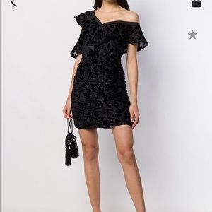 Self-Portrait one shoulder dress